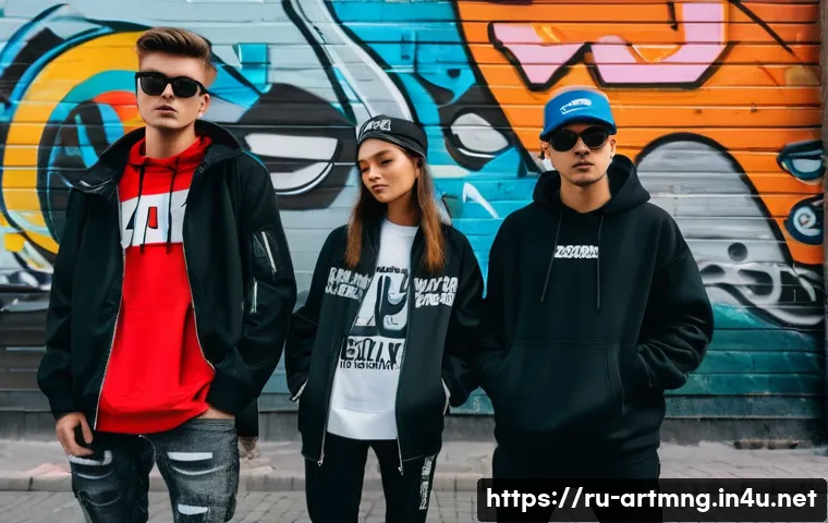 예술과 브랜드 협업 사례 - A vibrant street art collaboration scene between a contemporary fashion brand and a graffiti artist ...